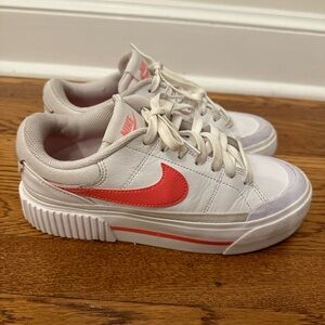 Nike White and pink Women's Sneakers